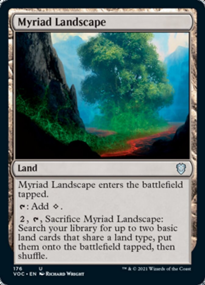 Myriad Landscape [Innistrad: Crimson Vow Commander] MTG Single Magic: The Gathering    | Red Claw Gaming