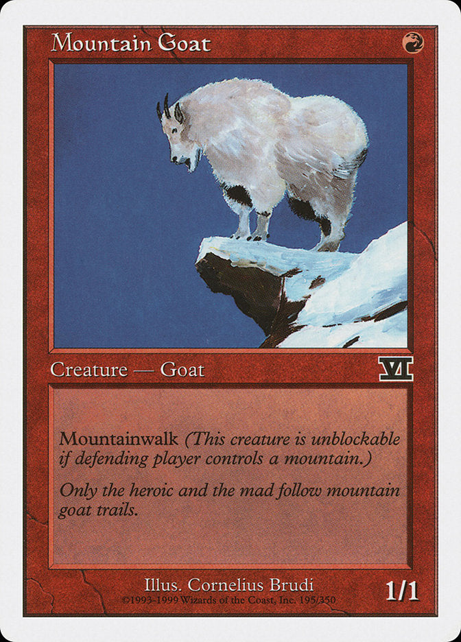 Mountain Goat [Classic Sixth Edition] MTG Single Magic: The Gathering    | Red Claw Gaming