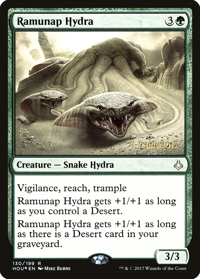 Ramunap Hydra [Hour of Devastation Prerelease Promos] MTG Single Magic: The Gathering    | Red Claw Gaming
