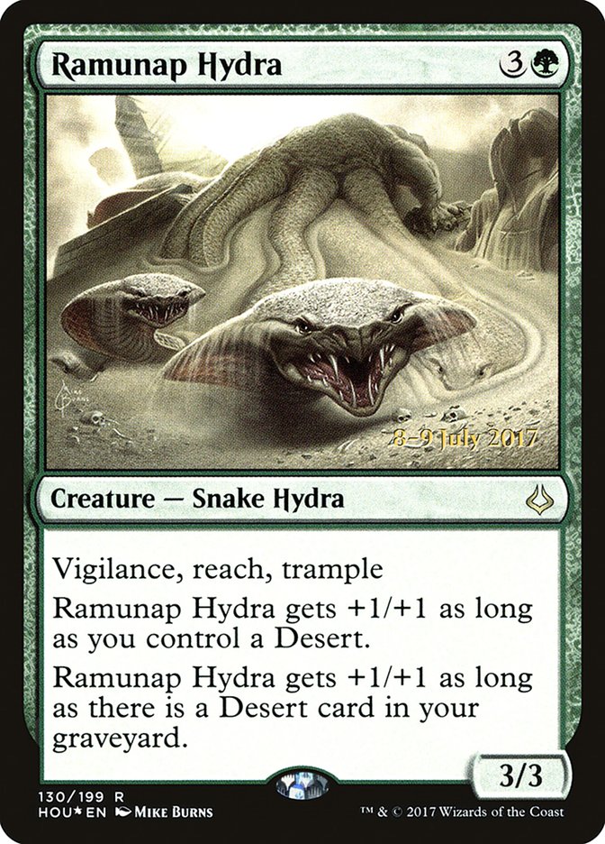 Ramunap Hydra [Hour of Devastation Prerelease Promos] MTG Single Magic: The Gathering    | Red Claw Gaming