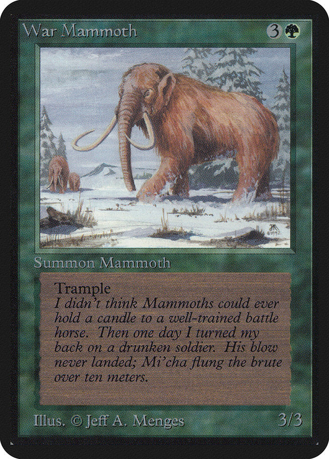 War Mammoth [Alpha Edition] MTG Single Magic: The Gathering    | Red Claw Gaming
