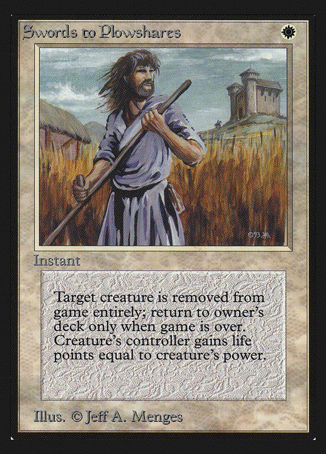 Swords to Plowshares [International Collectors' Edition] MTG Single Magic: The Gathering    | Red Claw Gaming