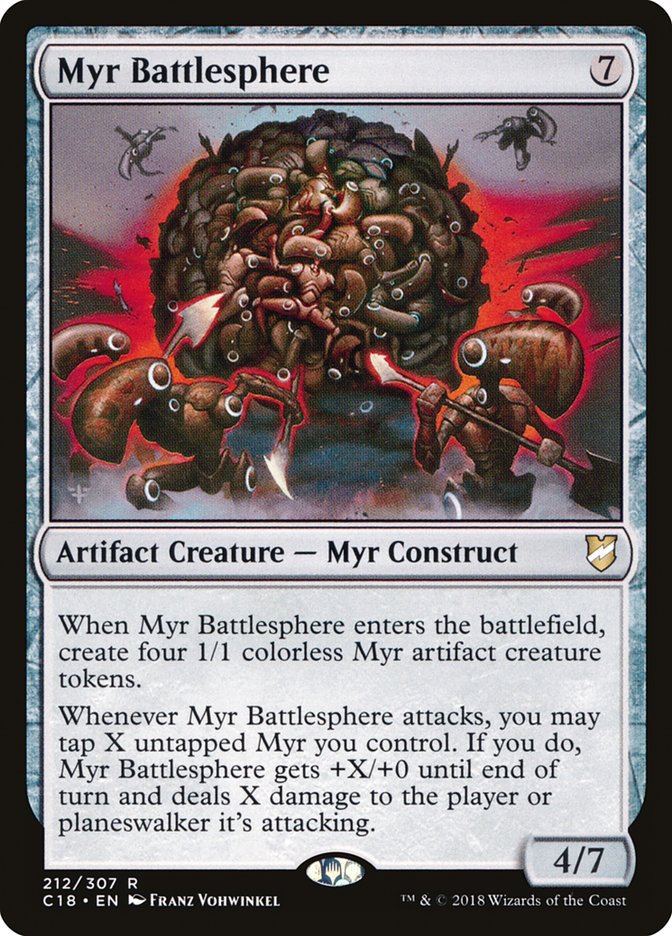 Myr Battlesphere [Commander 2018] MTG Single Magic: The Gathering    | Red Claw Gaming