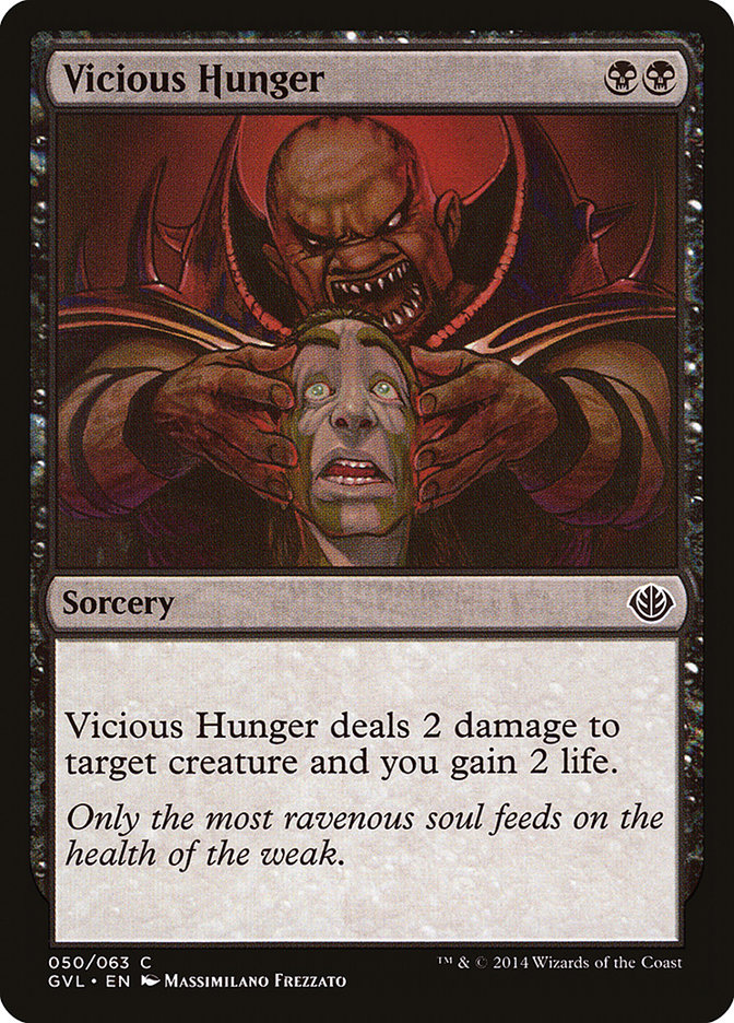 Vicious Hunger (Garruk vs. Liliana) [Duel Decks Anthology] MTG Single Magic: The Gathering    | Red Claw Gaming