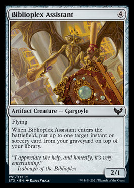 Biblioplex Assistant [Strixhaven: School of Mages] MTG Single Magic: The Gathering    | Red Claw Gaming
