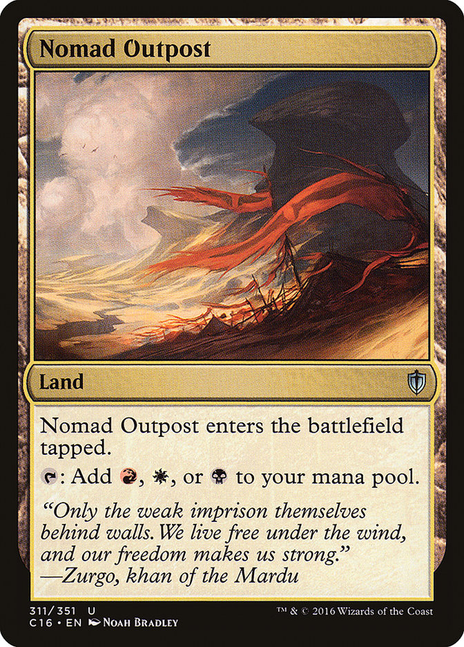 Nomad Outpost [Commander 2016] MTG Single Magic: The Gathering    | Red Claw Gaming