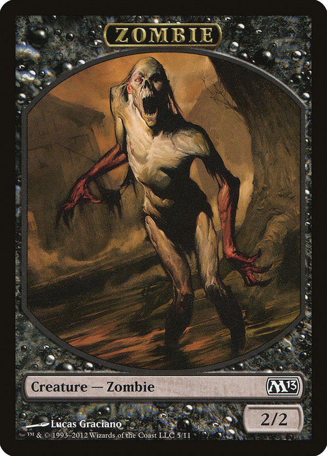Zombie Token [Magic 2013 Tokens] MTG Single Magic: The Gathering    | Red Claw Gaming