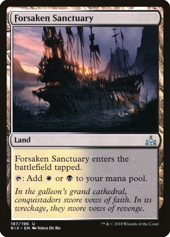 Forsaken Sanctuary [Rivals of Ixalan] MTG Single Magic: The Gathering    | Red Claw Gaming