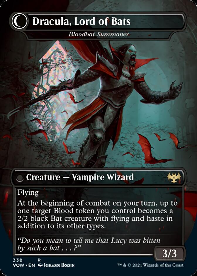 Voldaren Bloodcaster // Bloodbat Summoner - Dracula, Lord of Blood // Dracula, Lord of Bats [Innistrad: Crimson Vow] MTG Single Magic: The Gathering    | Red Claw Gaming