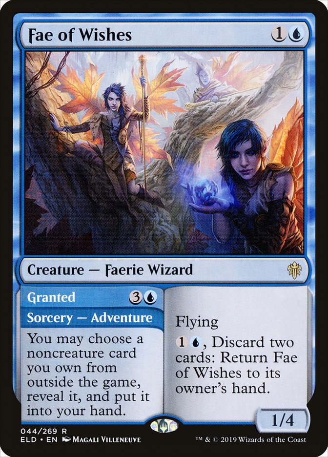 Fae of Wishes // Granted [Throne of Eldraine] MTG Single Magic: The Gathering    | Red Claw Gaming
