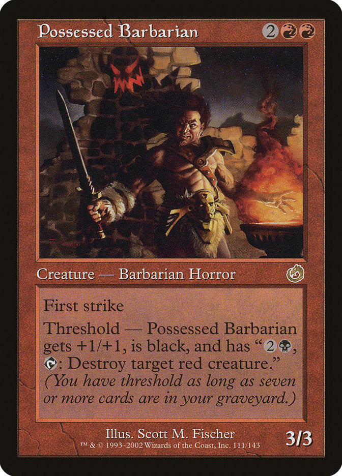 Possessed Barbarian [Torment] MTG Single Magic: The Gathering    | Red Claw Gaming