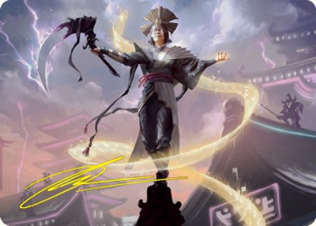 Naomi, Pillar of Order Art Card (Gold-Stamped Signature) [Kamigawa: Neon Dynasty Art Series] MTG Single Magic: The Gathering    | Red Claw Gaming
