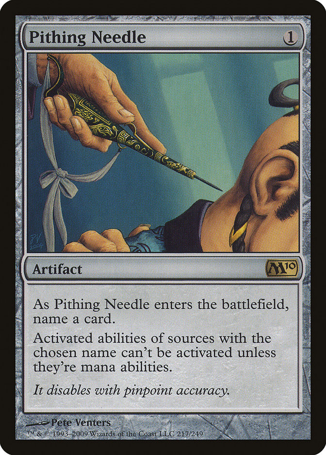 Pithing Needle [Magic 2010] MTG Single Magic: The Gathering    | Red Claw Gaming