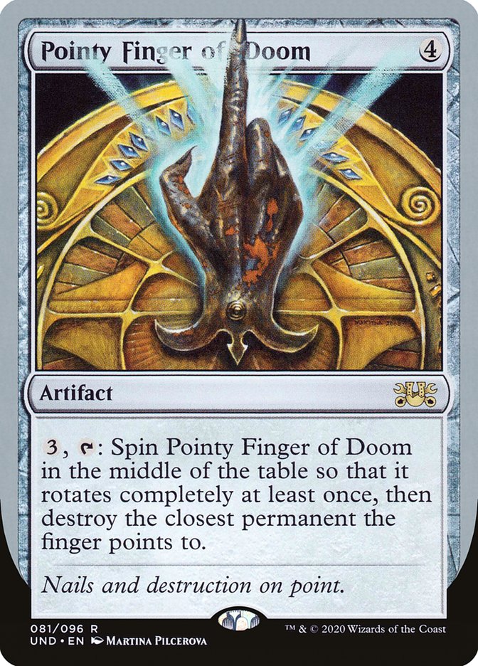 Pointy Finger of Doom [Unsanctioned] MTG Single Magic: The Gathering    | Red Claw Gaming