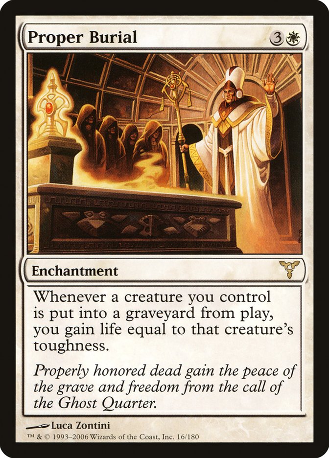 Proper Burial [Dissension] MTG Single Magic: The Gathering    | Red Claw Gaming