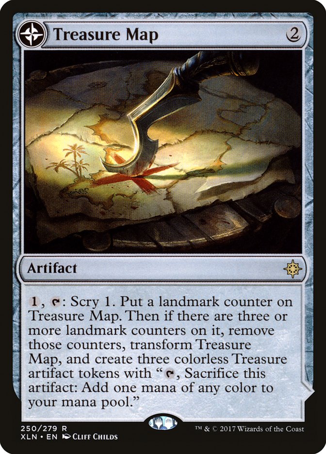 Treasure Map // Treasure Cove [Ixalan] MTG Single Magic: The Gathering    | Red Claw Gaming