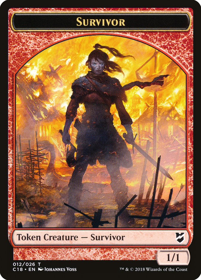 Survivor Token [Commander 2018 Tokens] MTG Single Magic: The Gathering    | Red Claw Gaming