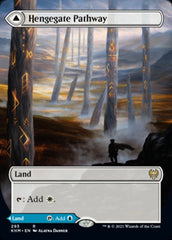 Hengegate Pathway // Mistgate Pathway (Borderless Alternate Art) [Kaldheim] MTG Single Magic: The Gathering    | Red Claw Gaming