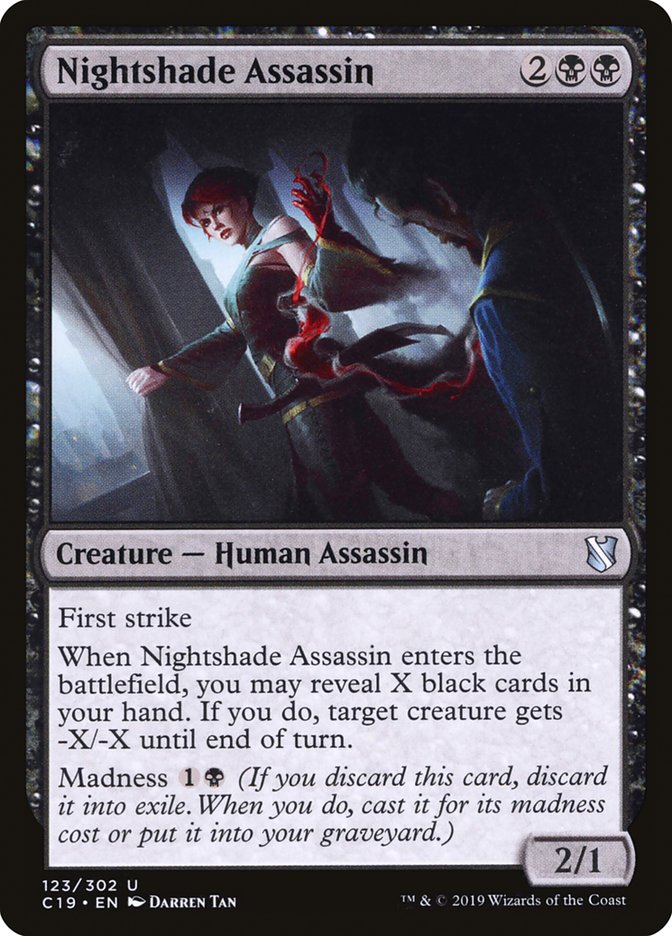 Nightshade Assassin [Commander 2019] MTG Single Magic: The Gathering    | Red Claw Gaming