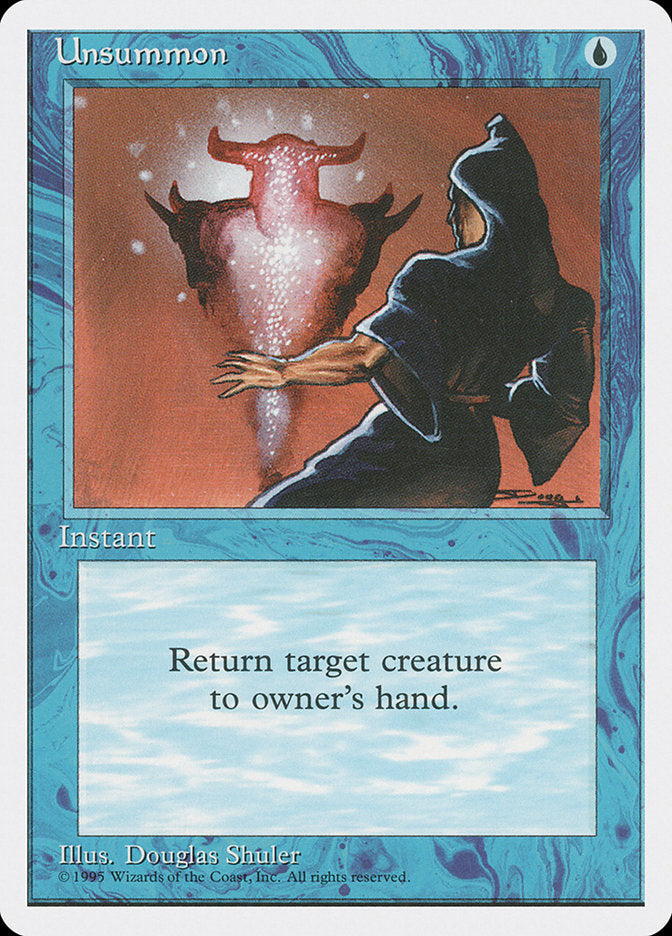 Unsummon [Fourth Edition] MTG Single Magic: The Gathering    | Red Claw Gaming