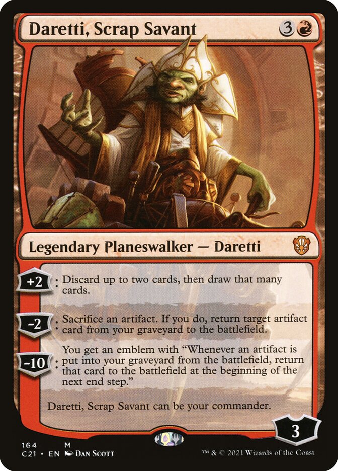 Daretti, Scrap Savant [Commander 2021] MTG Single Magic: The Gathering    | Red Claw Gaming