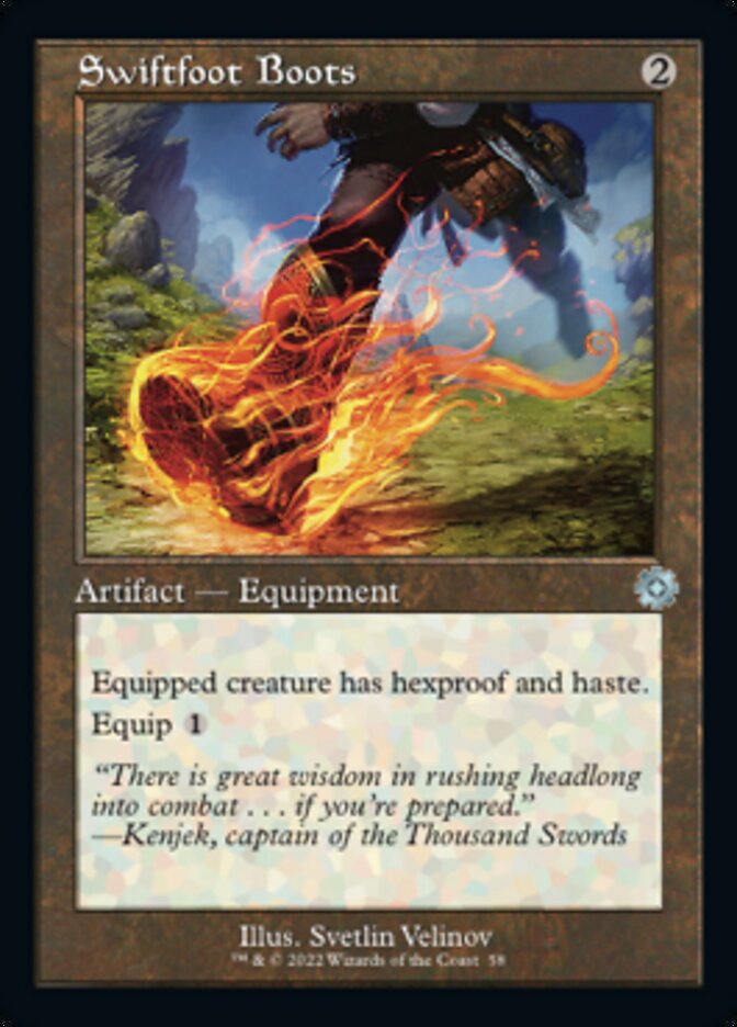 Swiftfoot Boots (Retro) [The Brothers' War Retro Artifacts] MTG Single Magic: The Gathering    | Red Claw Gaming