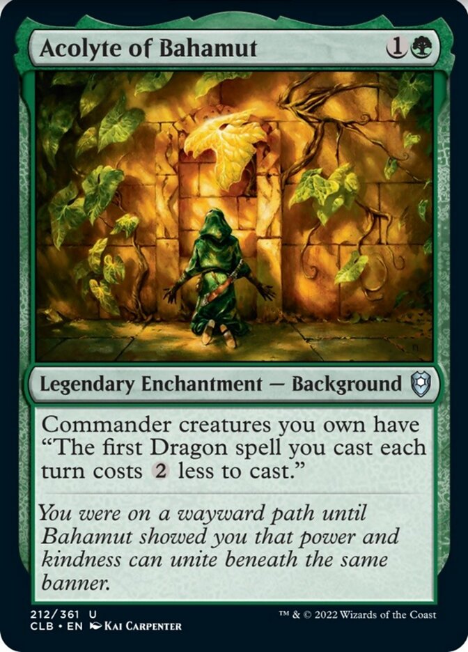Acolyte of Bahamut [Commander Legends: Battle for Baldur's Gate] MTG Single Magic: The Gathering    | Red Claw Gaming