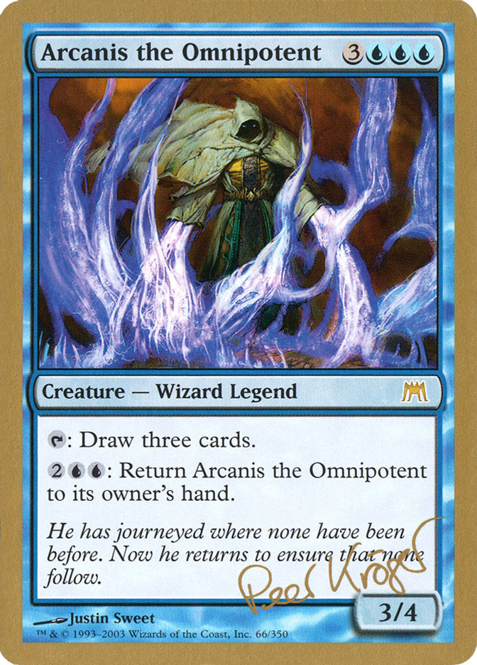 Arcanis the Omnipotent (Peer Kroger) [World Championship Decks 2003] MTG Single Magic: The Gathering    | Red Claw Gaming
