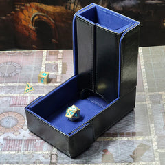 The Keep: Compact Magnetic Dice Tower and Dice Tray D&D Accessory Forged Gaming Blue   | Red Claw Gaming