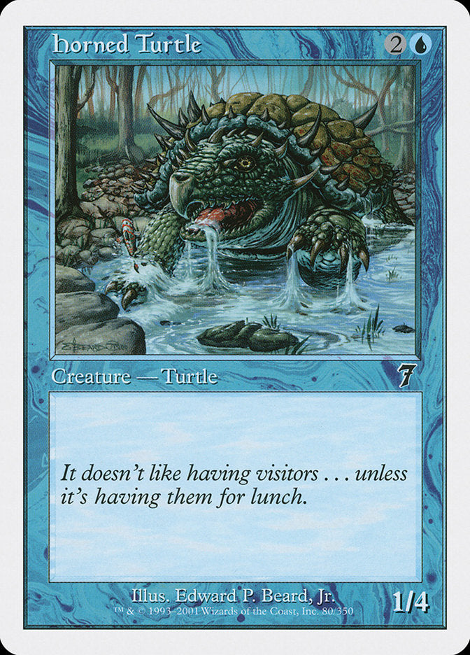 Horned Turtle [Seventh Edition] MTG Single Magic: The Gathering    | Red Claw Gaming