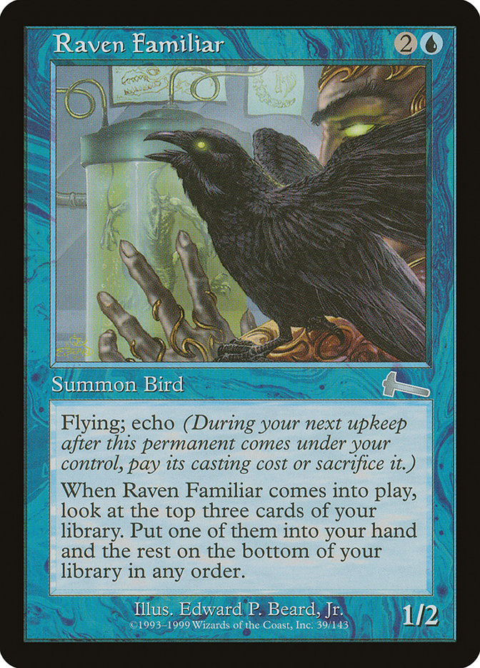 Raven Familiar [Urza's Legacy] MTG Single Magic: The Gathering    | Red Claw Gaming