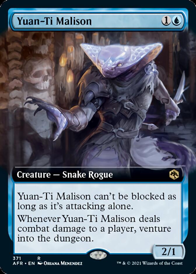 Yuan-Ti Malison (Extended Art) [Dungeons & Dragons: Adventures in the Forgotten Realms] MTG Single Magic: The Gathering    | Red Claw Gaming