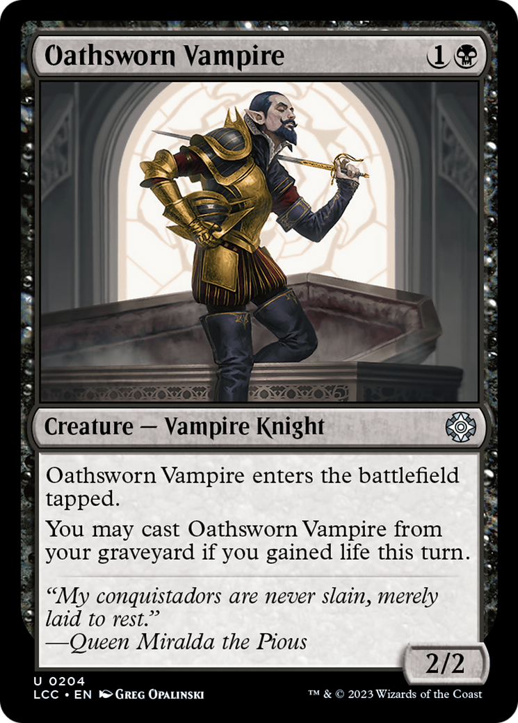 Oathsworn Vampire [The Lost Caverns of Ixalan Commander] MTG Single Magic: The Gathering    | Red Claw Gaming