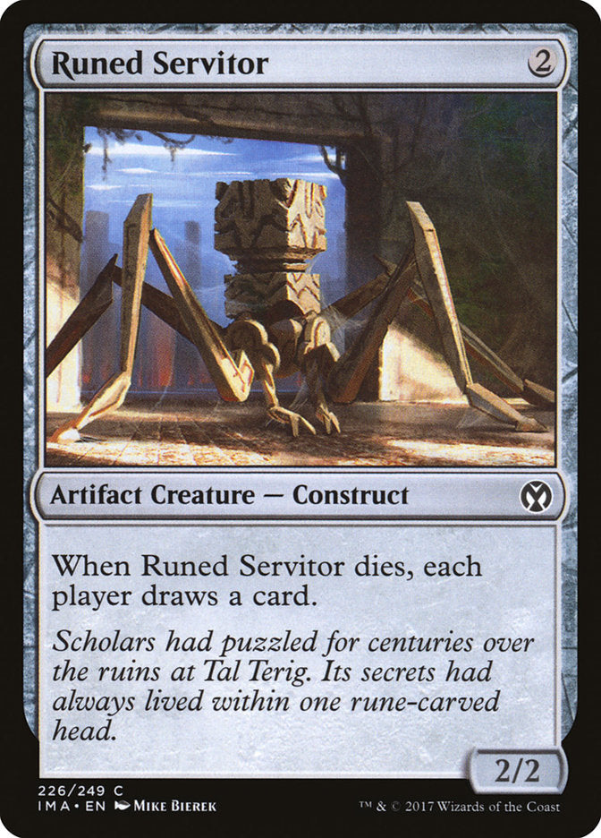 Runed Servitor [Iconic Masters] MTG Single Magic: The Gathering    | Red Claw Gaming