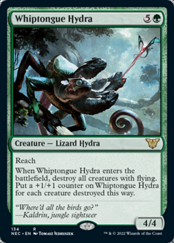 Whiptongue Hydra [Kamigawa: Neon Dynasty Commander] MTG Single Magic: The Gathering    | Red Claw Gaming