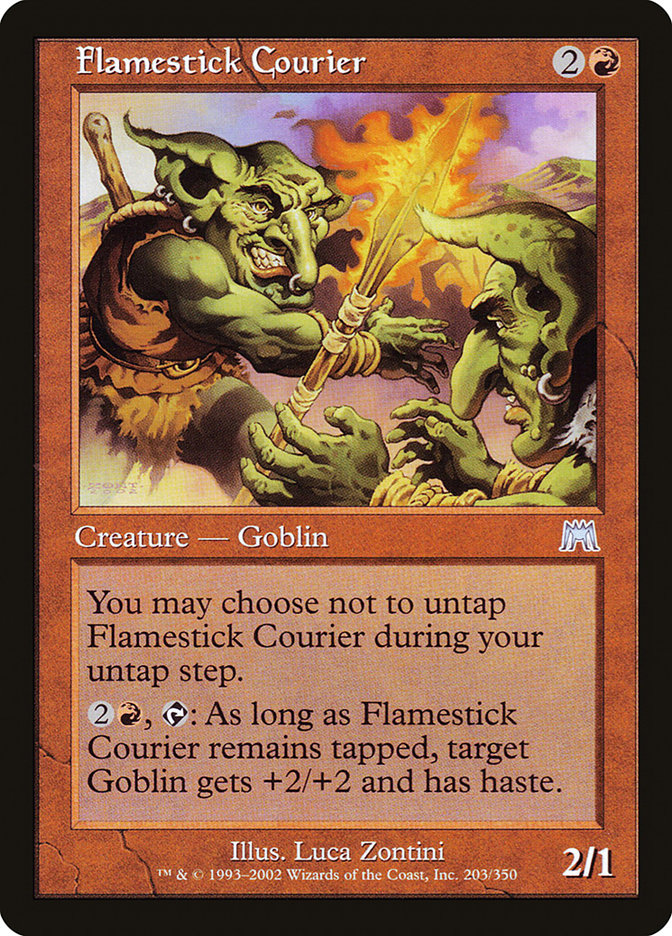 Flamestick Courier [Onslaught] MTG Single Magic: The Gathering    | Red Claw Gaming