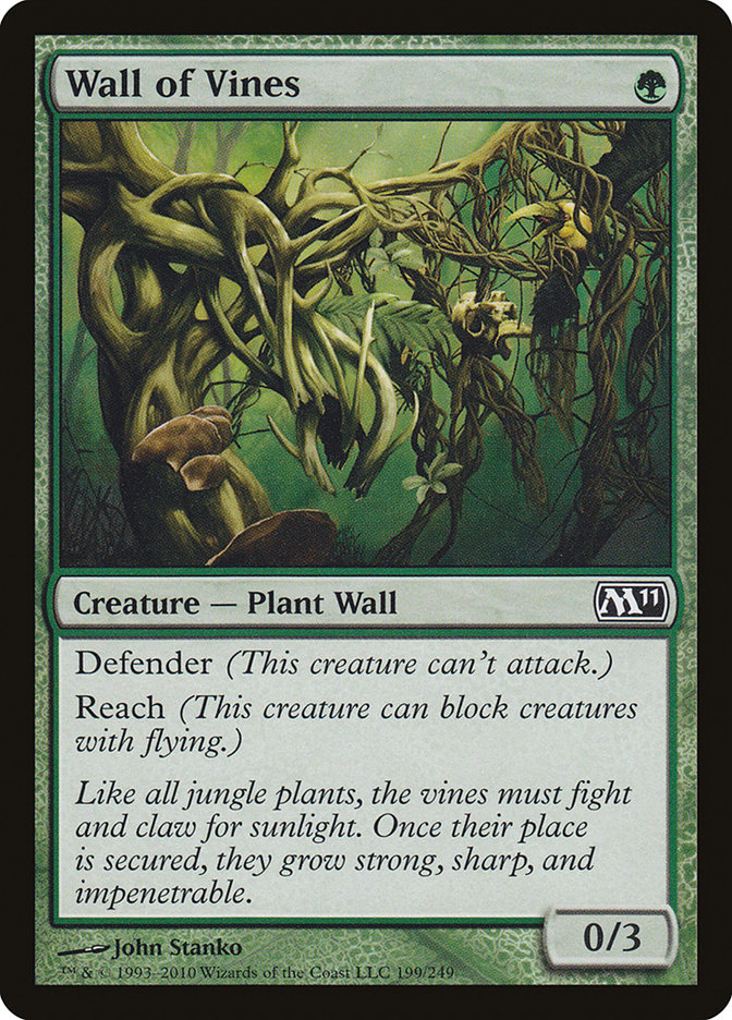 Wall of Vines [Magic 2011] MTG Single Magic: The Gathering    | Red Claw Gaming