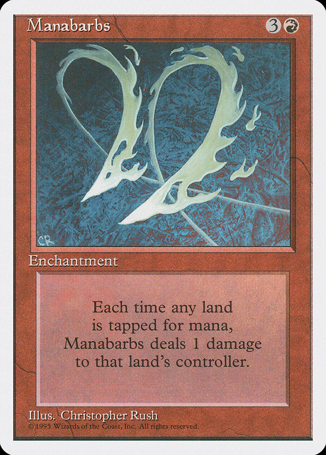 Manabarbs [Fourth Edition] MTG Single Magic: The Gathering    | Red Claw Gaming