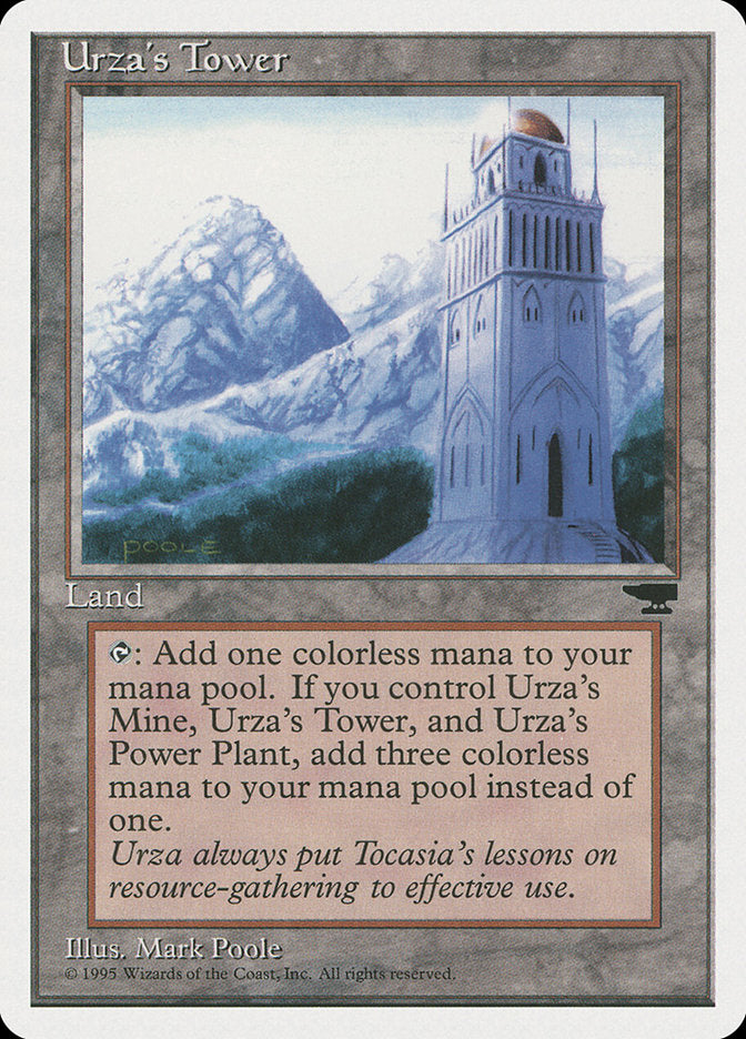 Urza's Tower (Mountains) [Chronicles] MTG Single Magic: The Gathering    | Red Claw Gaming