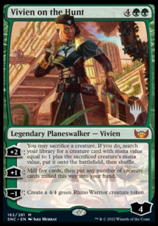Vivien on the Hunt (Promo Pack) [Streets of New Capenna Promos] MTG Single Magic: The Gathering    | Red Claw Gaming