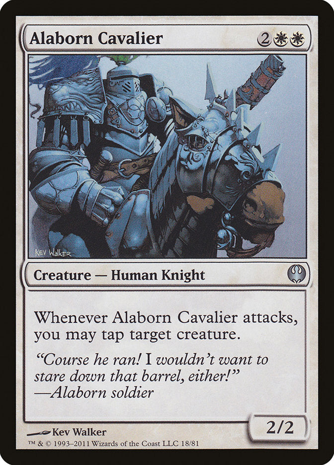 Alaborn Cavalier [Duel Decks: Knights vs. Dragons] MTG Single Magic: The Gathering    | Red Claw Gaming