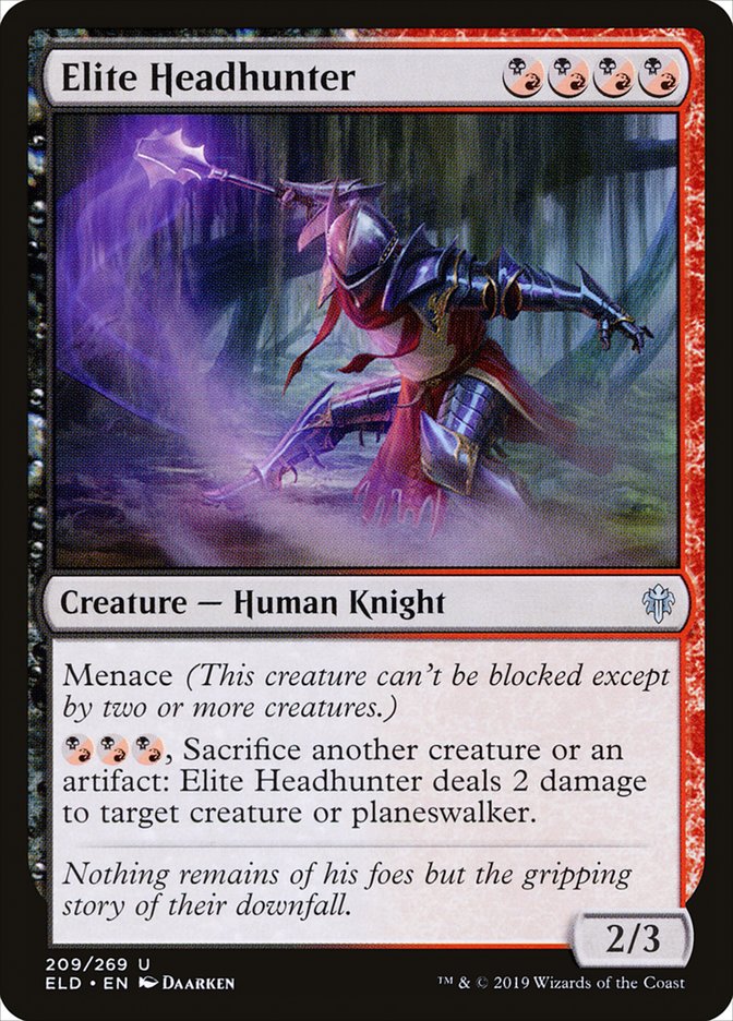 Elite Headhunter [Throne of Eldraine] MTG Single Magic: The Gathering    | Red Claw Gaming