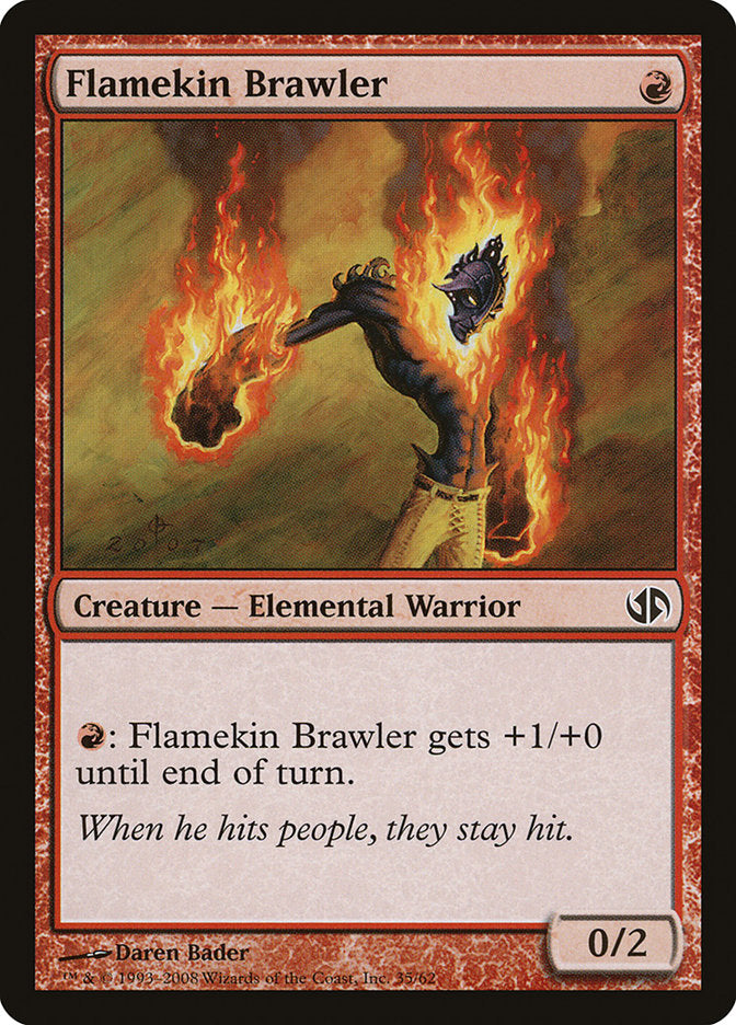 Flamekin Brawler [Duel Decks: Jace vs. Chandra] MTG Single Magic: The Gathering    | Red Claw Gaming