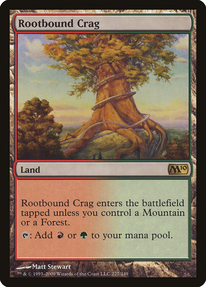 Rootbound Crag [Magic 2010] MTG Single Magic: The Gathering    | Red Claw Gaming