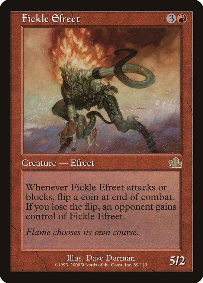 Fickle Efreet [Prophecy] MTG Single Magic: The Gathering    | Red Claw Gaming
