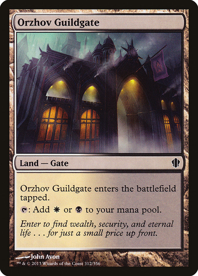 Orzhov Guildgate [Commander 2013] MTG Single Magic: The Gathering    | Red Claw Gaming