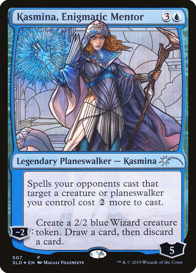 Kasmina, Enigmatic Mentor (Stained Glass) [Secret Lair Drop Promos] MTG Single Magic: The Gathering    | Red Claw Gaming