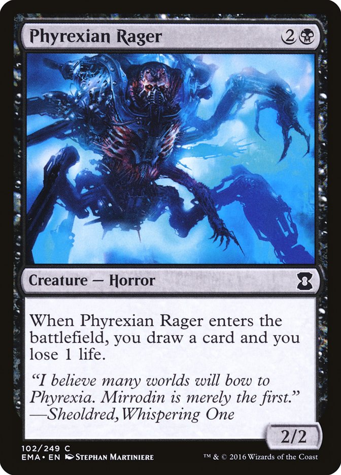 Phyrexian Rager [Eternal Masters] MTG Single Magic: The Gathering    | Red Claw Gaming