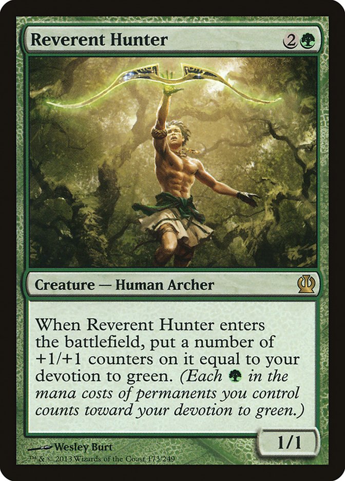 Reverent Hunter [Theros] MTG Single Magic: The Gathering    | Red Claw Gaming
