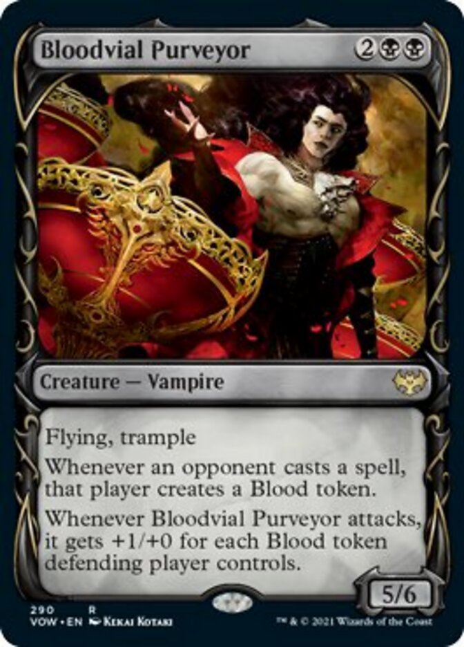 Bloodvial Purveyor (Showcase Fang Frame) [Innistrad: Crimson Vow] MTG Single Magic: The Gathering    | Red Claw Gaming